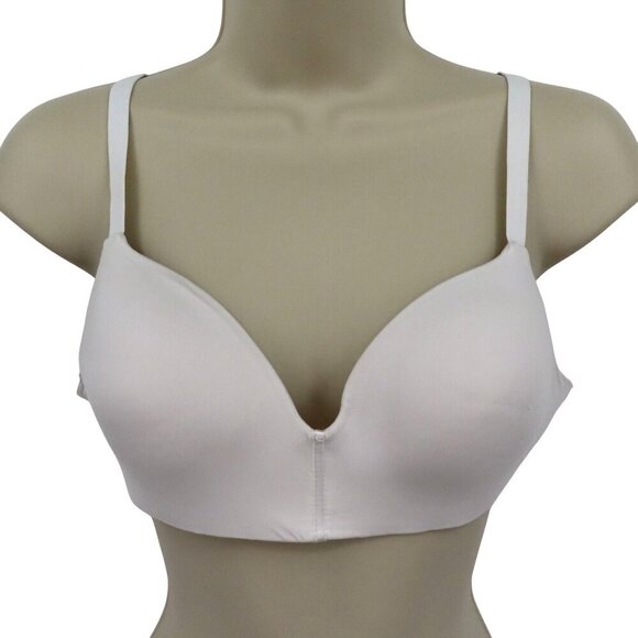 Maidenform 34B Everyday Modern Wireless Bra White Lightly Lined T Shirt DM7546 - Picture 1 of 12